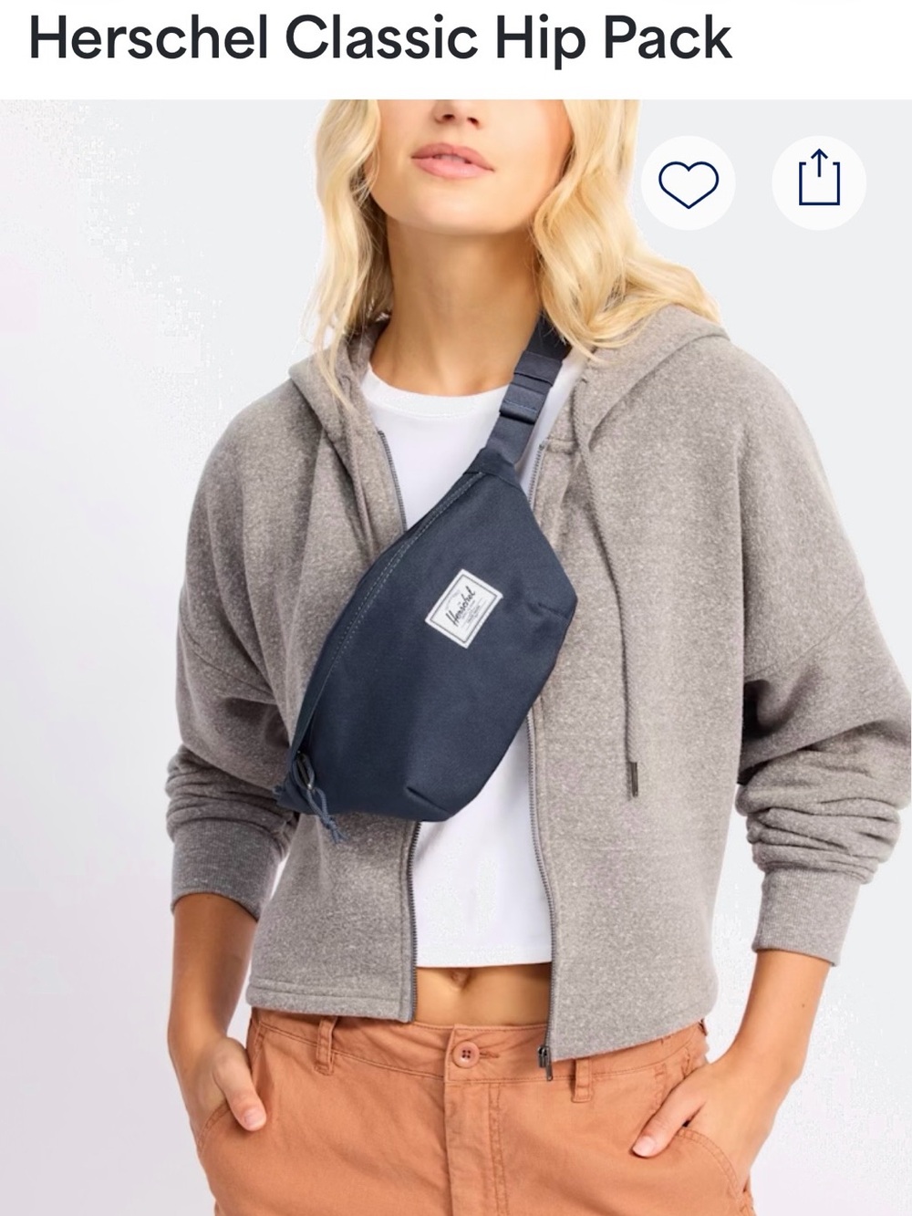 Herschel NWT Classic Hip Pack - Navy